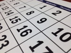 It is best to schedule a shipment at least a couple of days earlier Calendar image